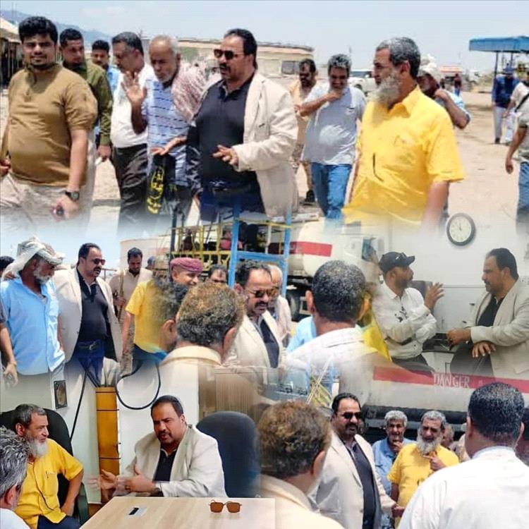 مدير عام شركة النفط بعدن يتفقد سير العمل ومستوى تنفيذ المشاريع القائمة في منشاة البريقة التابعة للشركة