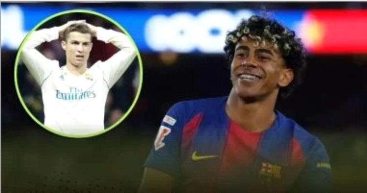 لامين يامال يزلزل عرش رونالدو فى الدوري الإسباني قبل سن الـ19