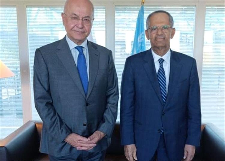 السفير مجور يبحث مع المفوض السامي تعزيز الشراكة والتنسيق المشترك لمواجهة التحديات الإنسانية باليمن