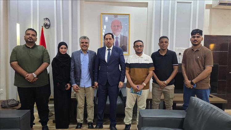 الوزير البكري يؤكد دعمه ومساندته لفرع اتحاد الإعلام الرياضي بعدن
