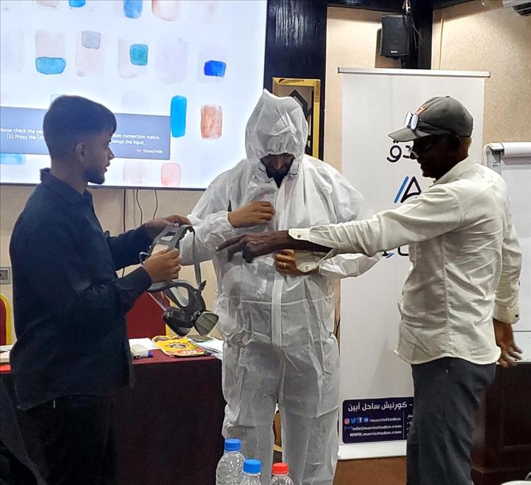 دورة تدريبية في الكلورة وجودة المياه لموظفي وعمال مؤسسة مياه عدن