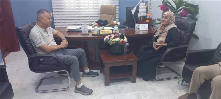 المشجري و الجاوي يناقشان تنشيط العمل الثقافي و الفني في مديرية المعلا