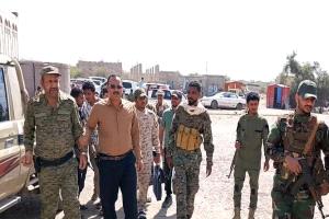 العميد الثوير يزور قوات الأمن الخاصة بسناح ويطلع على سير وفعالية الآداء الأمني