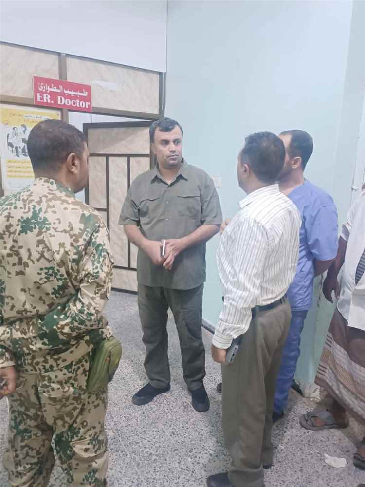 مدير الخدمات الطبية بالمقاومة الوطنية يتفقد مستشفى الخوخة الميداني وحيس ومركز الحميات