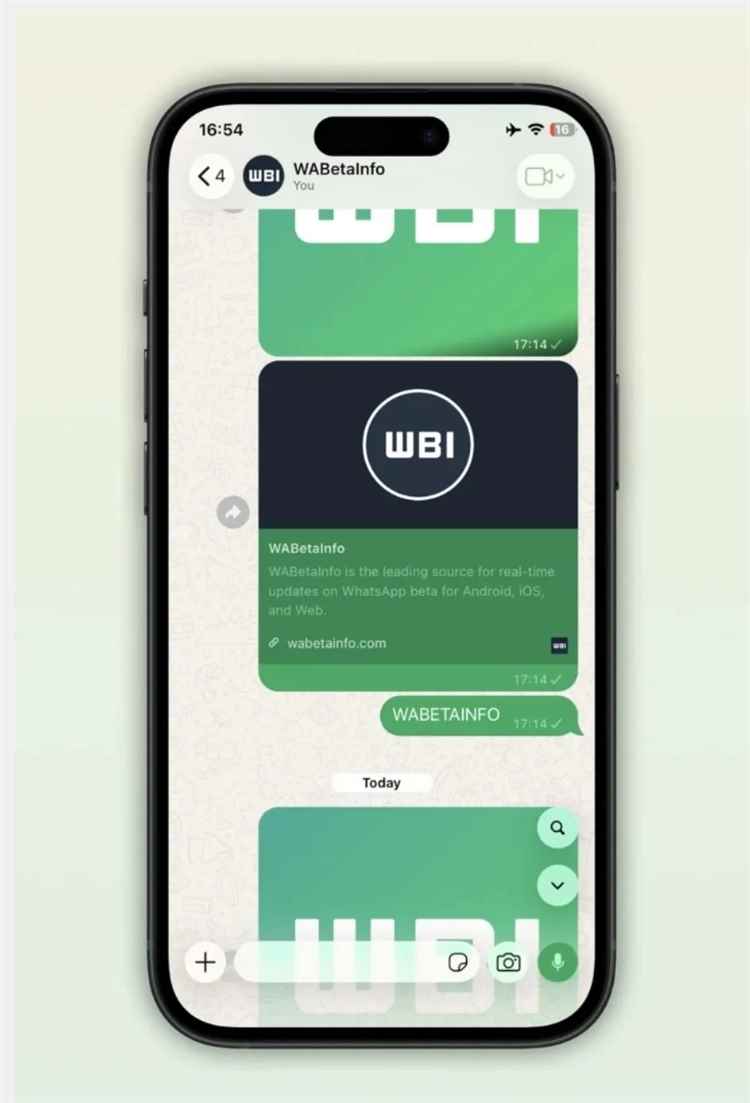 النسخة التجريبية من واتساب لـiOS تضيف إشارة إلى أداة البحث داخل المحادثة