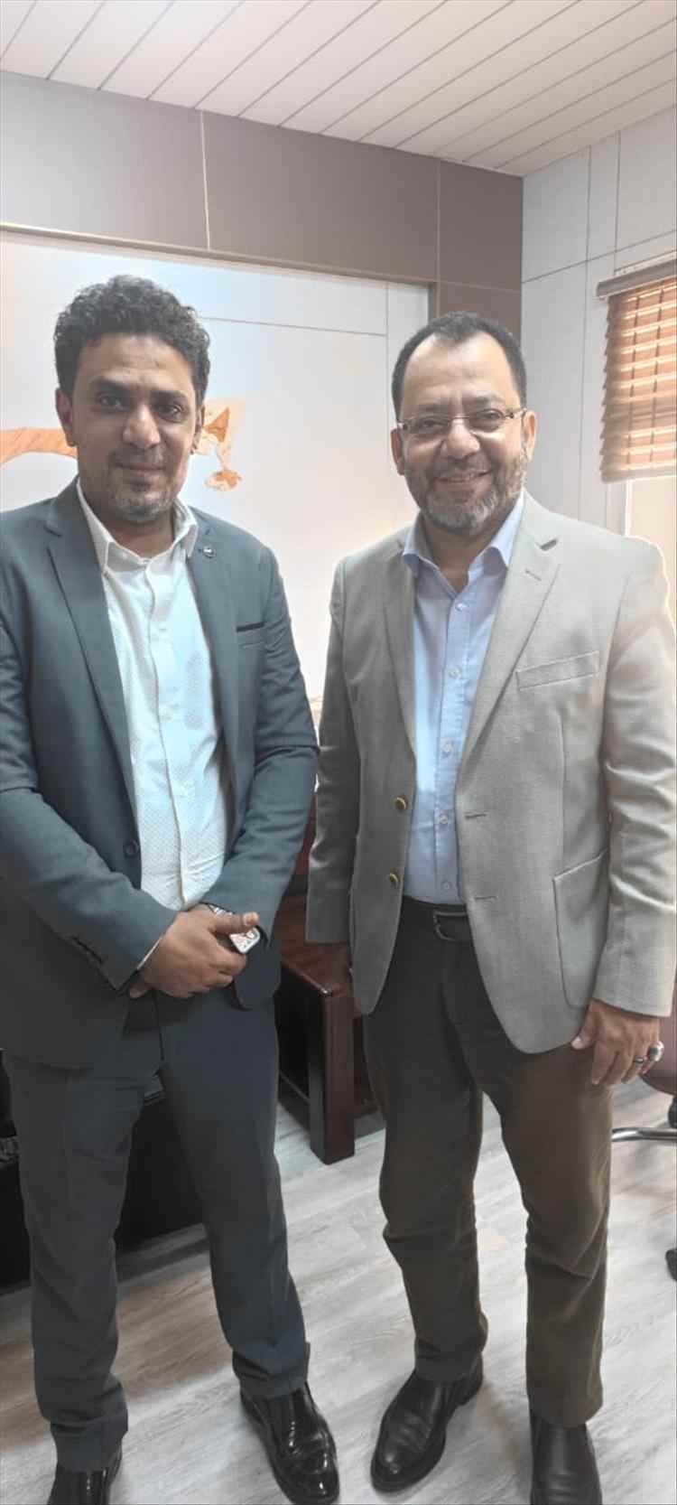 نورس فريد بركات يهنئ المهندس عدنان الكاف بمناسبة تعيينه وزيرًا للكهرباء