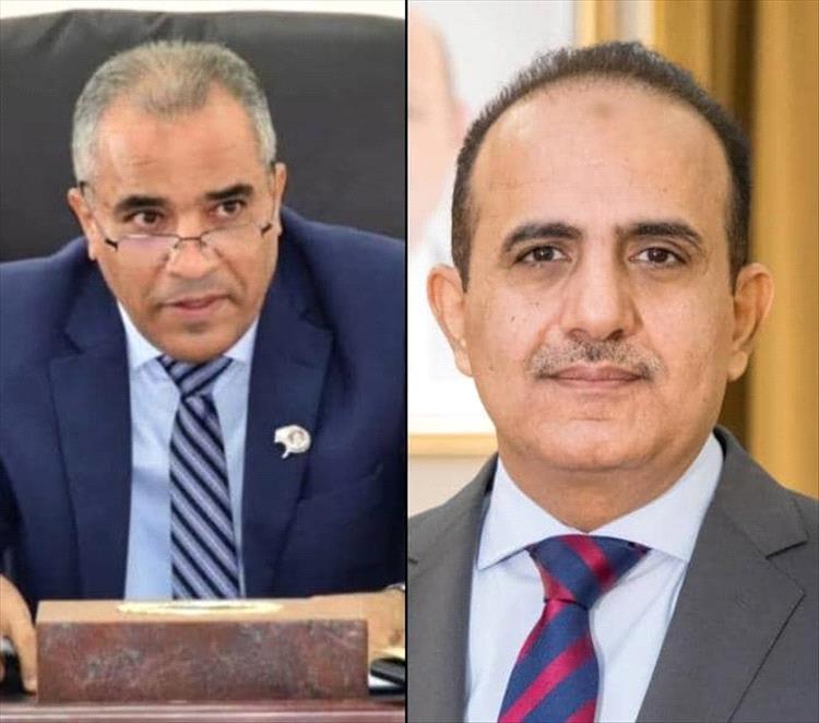 وزير التربية الدكتور عادل العبادي يعزي وزير الصحة الدكتور قاسم بحيبح في وفاة والده