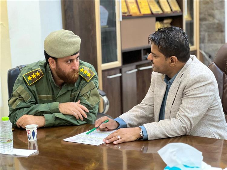 معاوية يطّلع على التقرير الإحصائي السنوي لإدارة الشؤون القانونية بالحزام الأمني