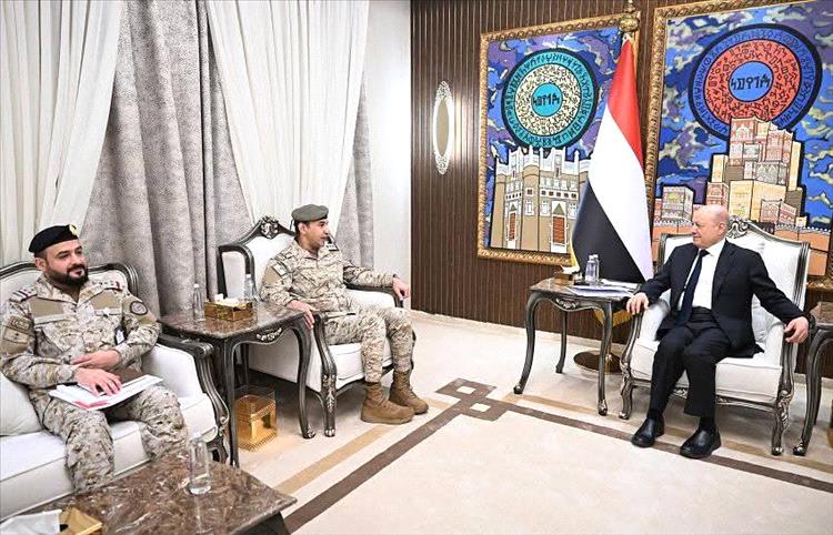 الرئيس العليمي يستقبل قائد القوات المشتركة ويؤكد على شراكة استراتيجية واعدة مع المملكة