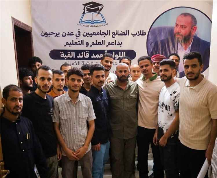 المحافظ القبّة يزور السكن الجامعي لأبناء الضالع في العاصمة عدن