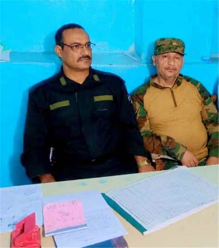 مدير عام شرطة الضالع يتفقد قسم شرطة المدينة والسجن المركزي بالمحافظة