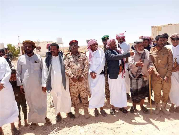 قيادات ووجهاء من حلف قبائل حضرموت يتبادلون تهاني العيد مع أبطال عدد من وحدات قوات حماية حضرموت