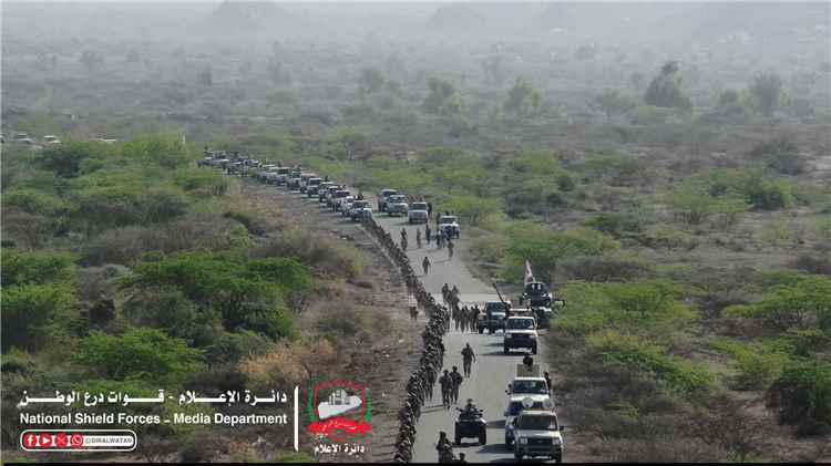 بتوجيهات القائد العام لقوات درع الوطن..اللواء الثالث بالفرقة الأولى ينفذ مسيراً عسكرياً