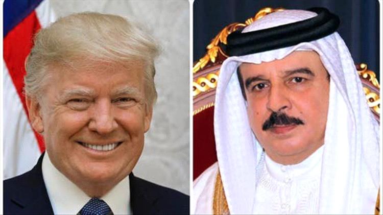 ملك البحرين يتلقى اتصالاً هاتفياً من الرئيس الأميركي.. وترامب يؤكد: "أمن المنامة أولوية قصوى"