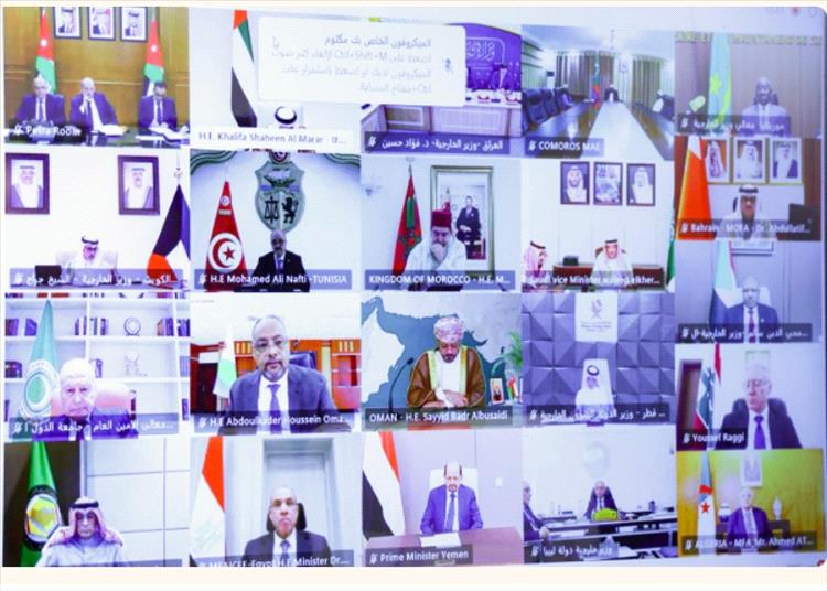 رئيس الوزراء وزير الخارجية يشارك في الاجتماع الطارئ لمجلس جامعة الدول العربية