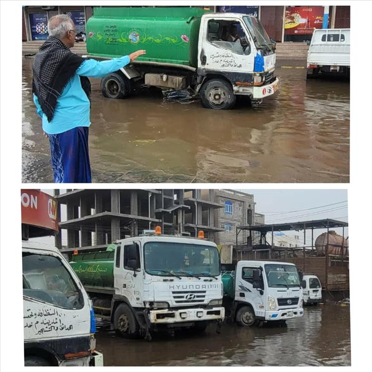 وكيل العاصمة عدن "محمد سعيد سالم" يتابع أضرار المنخفض الجوي وتحركات الفرق الميدانية