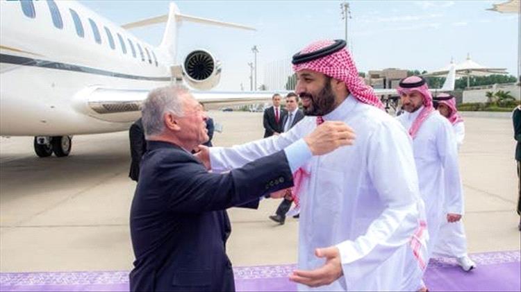 ولي العهد السعودي يستقبل ملك الأردن في جدة