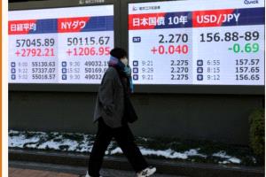 انخفاض مؤشرات الاسهم اليابانية بسبب مخاوف من التضخم وارتفاع أسعار الفائدة