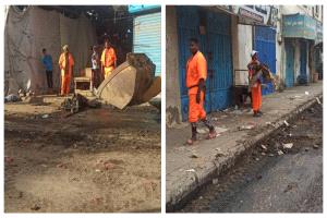 صندوق النظافة بعدن يواصل جهوده لإزالة آثار الأمطار