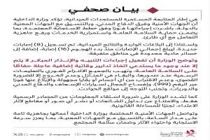 الداخلية القطرية: ارتفاع حصيلة المصابين إلى 16 حالة واستمرار خطط الاستجابة الطارئة