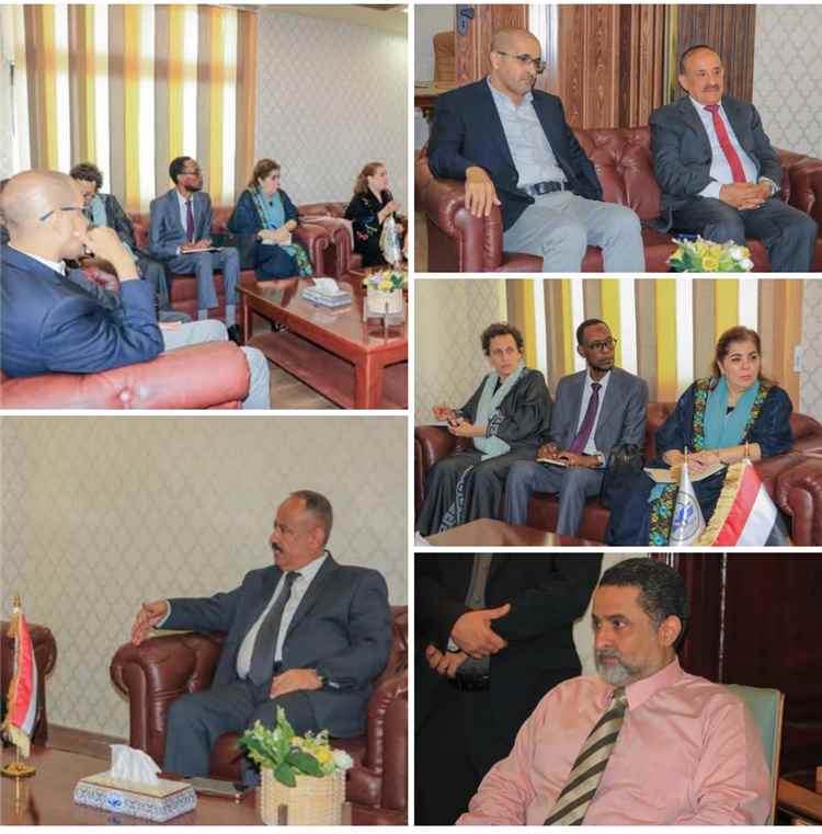 وزير النقل يبحث مع برنامج الأمم المتحدة الإنمائي تعزيز مشاريع تطوير الموانئ والبنية التحتية لقطاع النقل