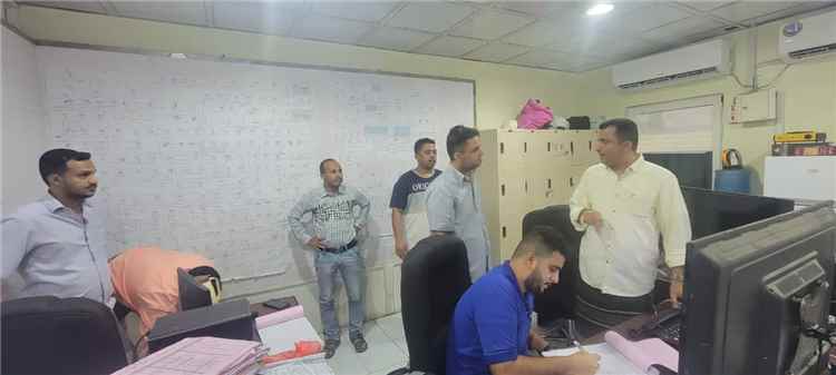 مدير كهرباء عدن سالم الوليدي يباشر مهامه في أول أيام عيد الأضحى المبارك