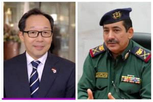 وزير الداخلية يناقش مع السفير الياباني دعم اليابان للوزارة ومستجدات الأوضاع الأمنية في عدن