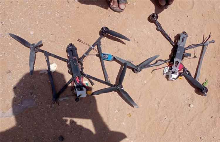 الدفاعات الجوية بالقوات المسلحة تسقط أربع طائرات مسيرة حوثية شرق الجوف