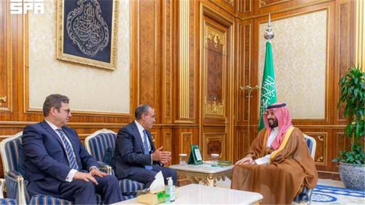 ولي العهد السعودي يتسلم رسالة خطية للملك سلمان من الرئيس المصري في الرياض
