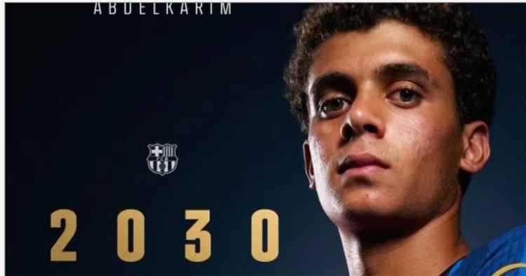 برشلونة يجدد عقد حمزة عبد الكريم حتى 2030