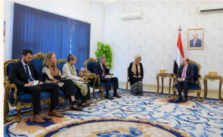 رئيس الوزراء يستقبل في عدن سفيري الاتحاد الأوروبي وهولندا